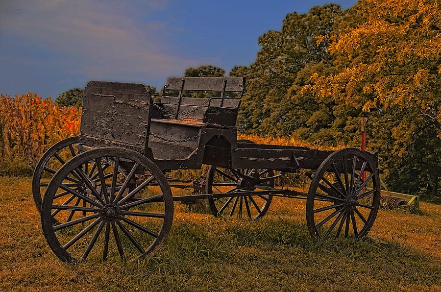 Old Amish Buggy Photograph - Old Amish Buggy Fine Art Print