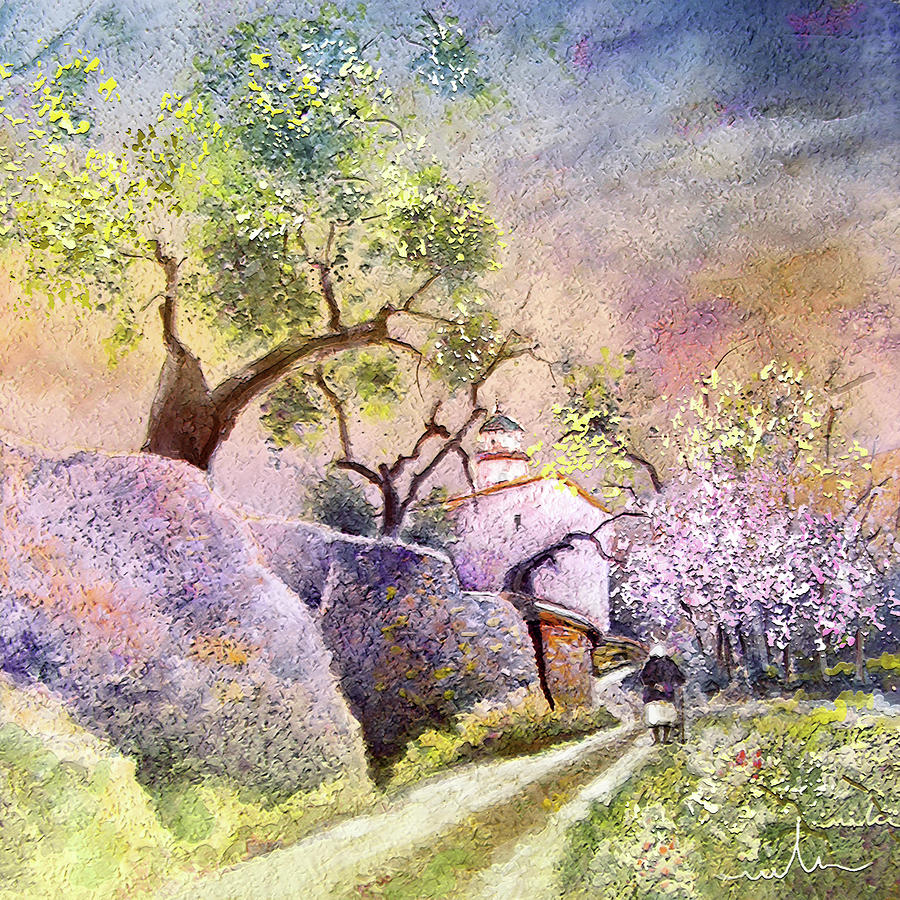 Tree Painting - Old and Lonely in Spain 06 by Miki De Goodaboom