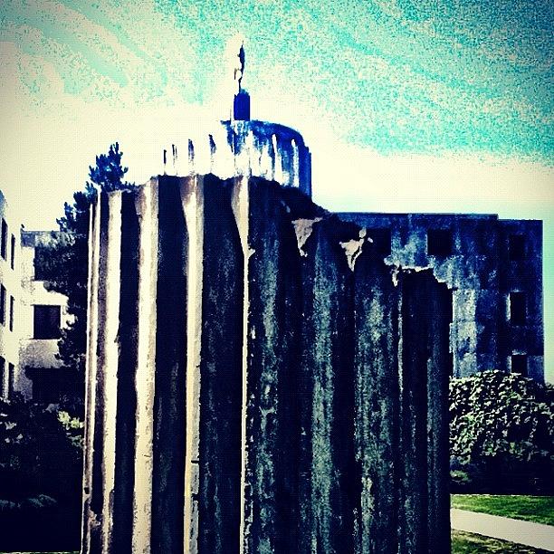 Summer Photograph - Old And New. The Old Oregon Capital by Daniel Larson