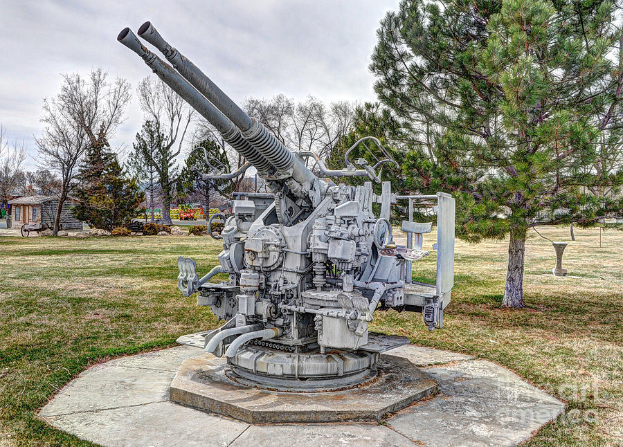 Old Anti-Aircraft Gun at City Park Photograph by Gary Whitton