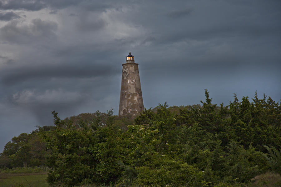 Lighthouse Photograph - Old Baldy and the Storm by Betsy Knapp