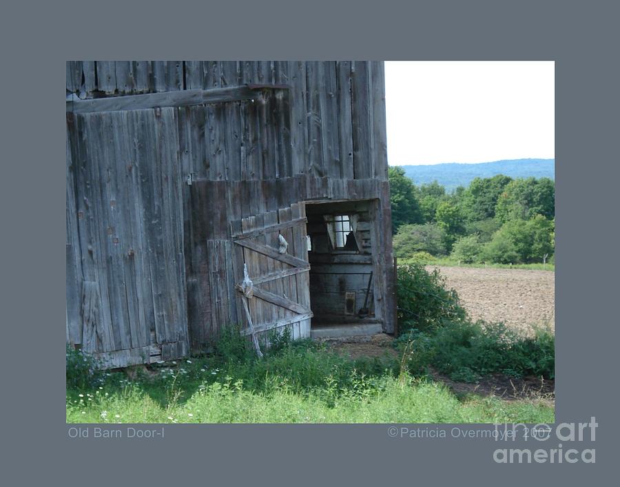 Old Barn Door-I Photograph by Patricia Overmoyer