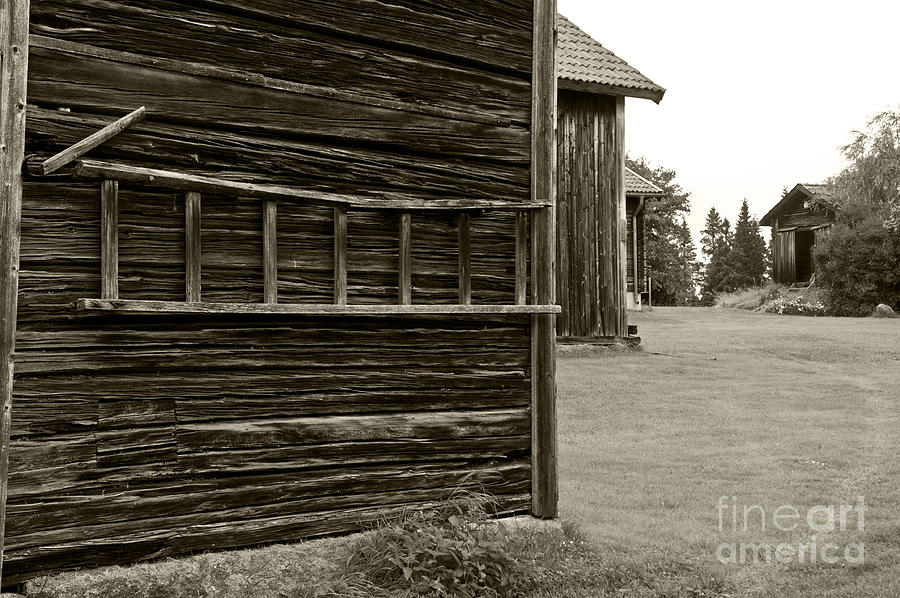 Old barns in Sweden Photograph by Micah May