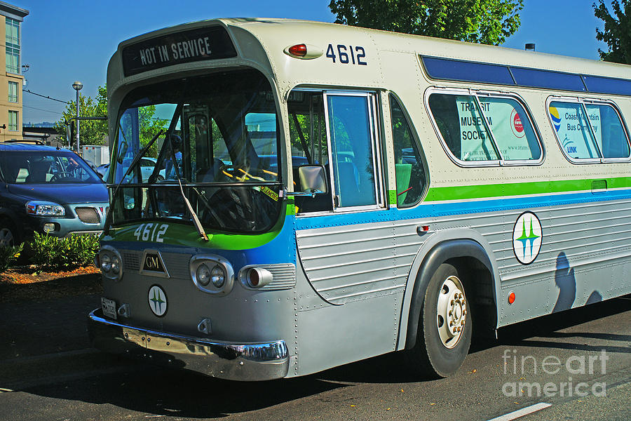 Old B.C. Hydro Transit Bus Photograph by Randy Harris