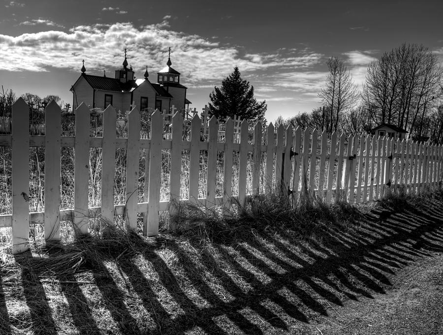 Black And White Photograph - Old Beliefs and Shadows by Michele Cornelius