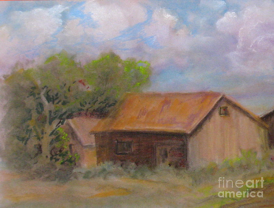 Old Cabins Painting