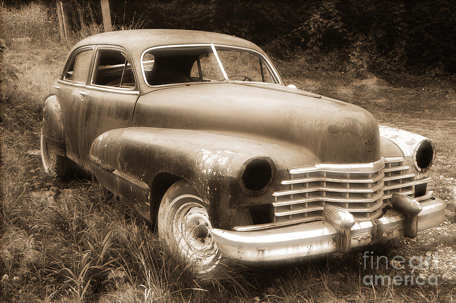 Old Caddy-sepia Photograph