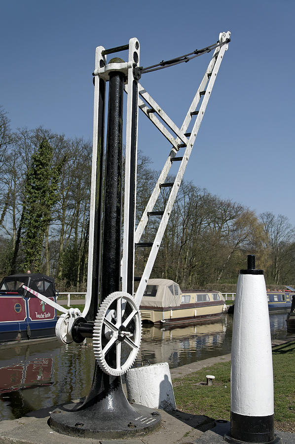 Old Canal Side Crane - Fradley Junction Photograph by Rod Johnson