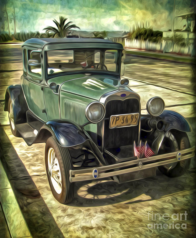 Old Car Painting - Old Car by Gregory Dyer