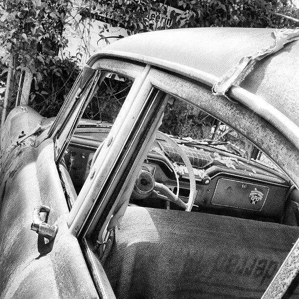 Oldtimer Photograph - Old Car Wreck #oldtimer #wreck by Malte Bauer
