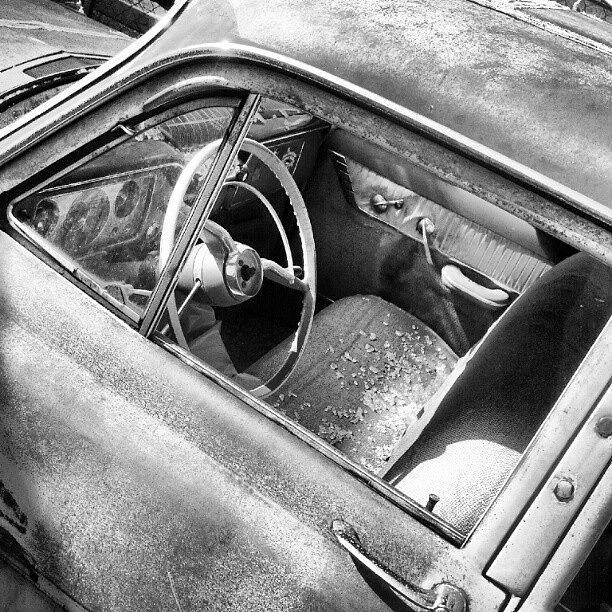 Oldtimer Photograph - Old Car Wreck #wreck #oldtimer by Malte Bauer