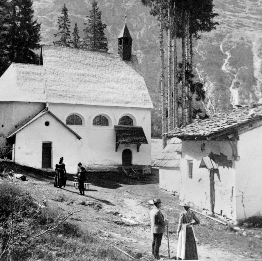 Old Chapel in Tyrol Austria - c 1899 Photograph by International  Images