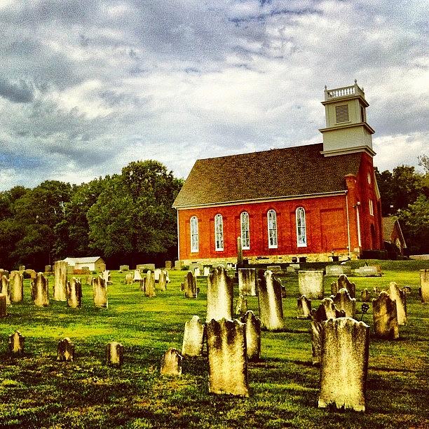 Old Photograph - Old Church Graveyard In Berks County by Luke Kingma