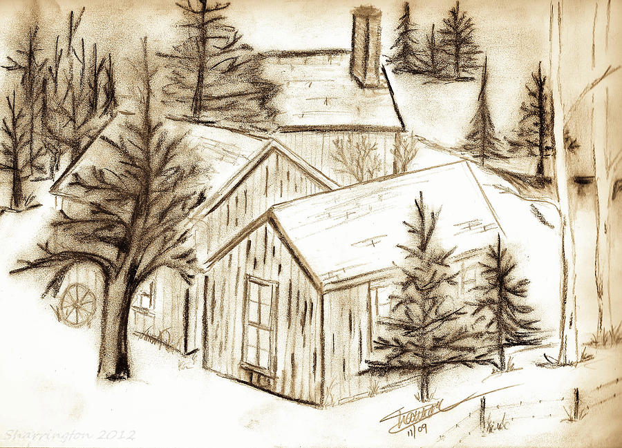 Old Colorado Drawing by Shannon Harrington