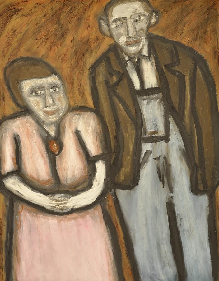 Nostalgia Pastel - Old Couple by MLEON Howard