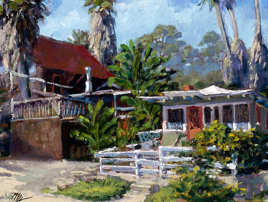 Old Crystal Cove Painting by Mark Lunde