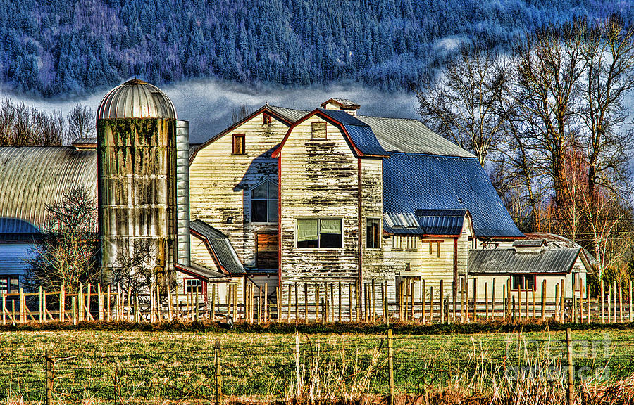 Barn Photograph - Old Dewdney Barn HDR by Randy Harris