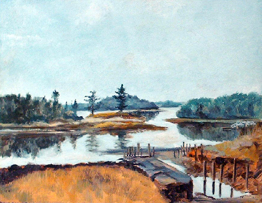 Old Dock Painting By Robert Harvey - Fine Art America