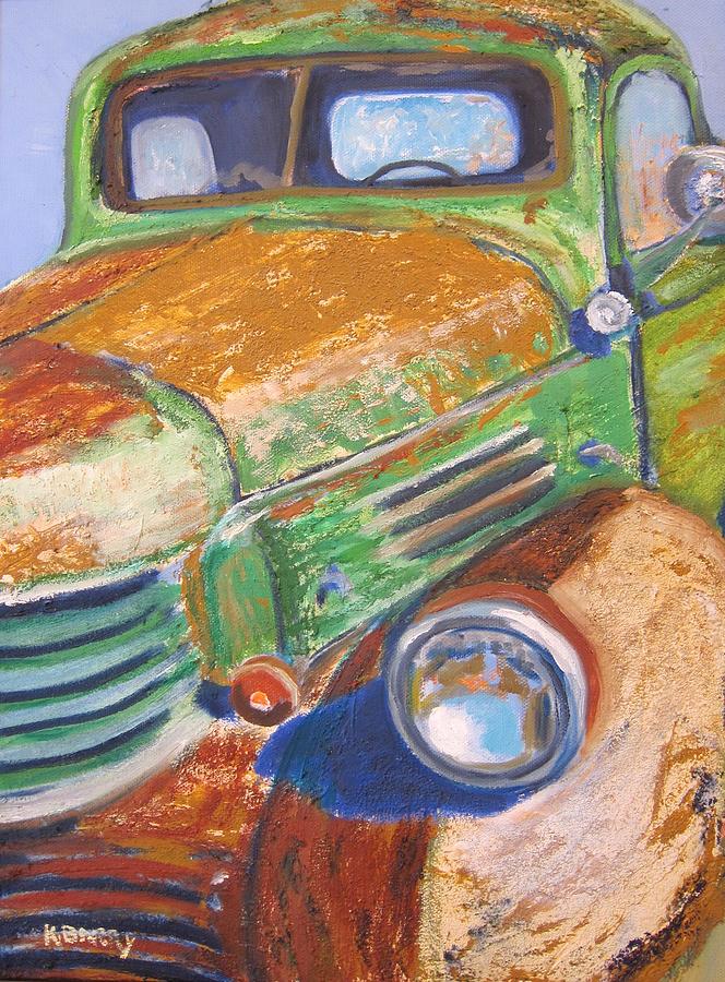 Old Dodge Truck Painting by Kathryn Barry 