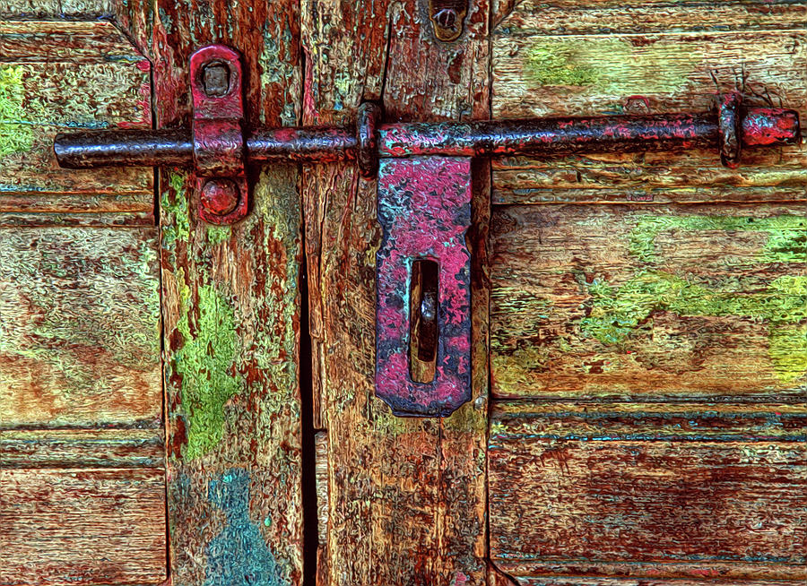 Old Door Latch Study Photograph by Dave Mills