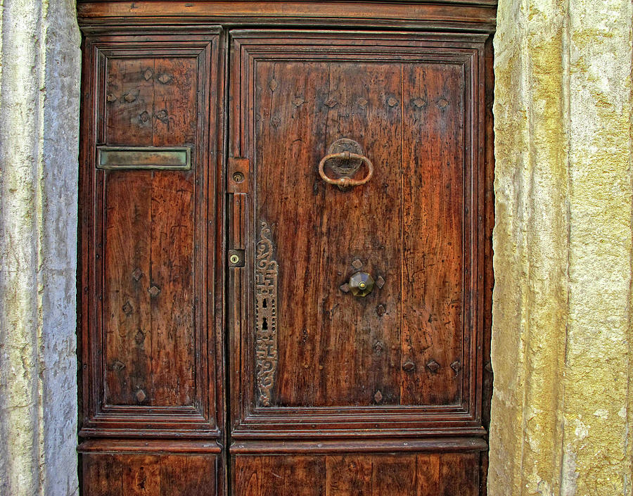 Old Door Study Provence France Photograph by Dave Mills