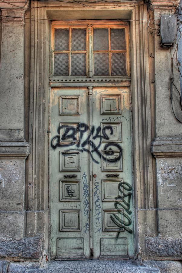 Old door vs New city art in Plovdiv Photograph by Boryana Ivanova ...