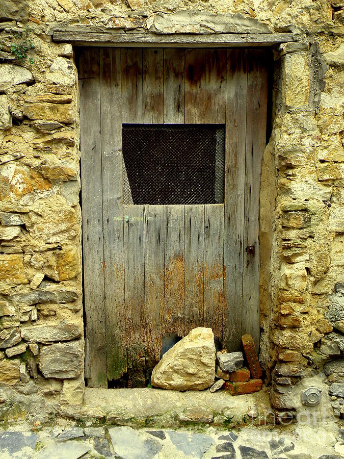 Old Door with Stones Photograph by Lainie Wrightson