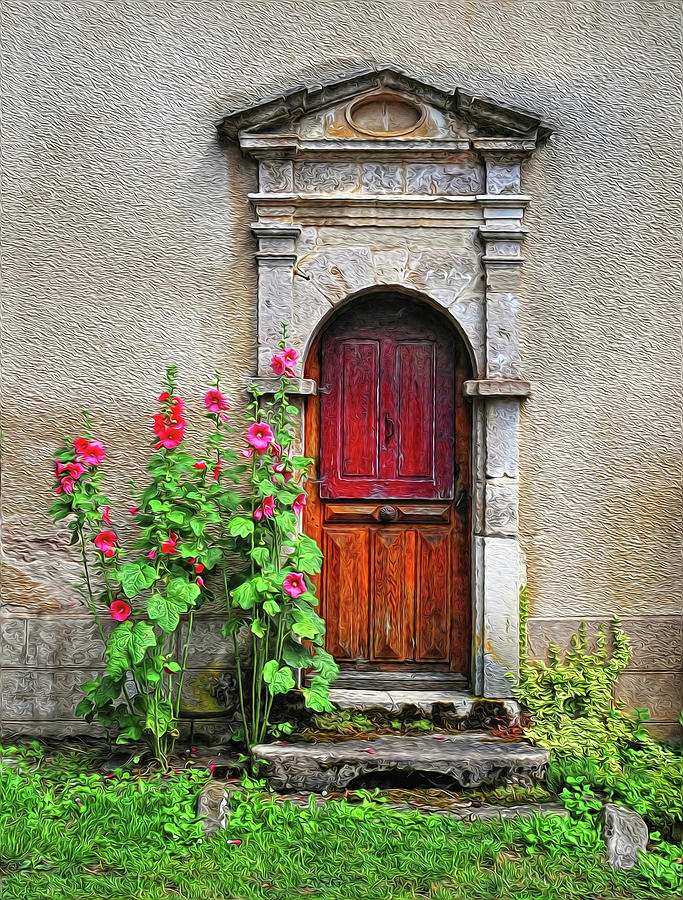Old Doorway Provence France Photograph by Dave Mills