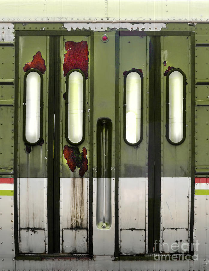 Old El Train Doors Photograph by Jill Battaglia Pixels