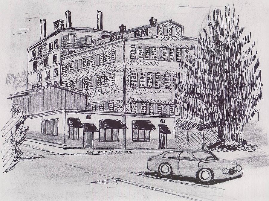 Old Factory Drawing by Paul Meinerth