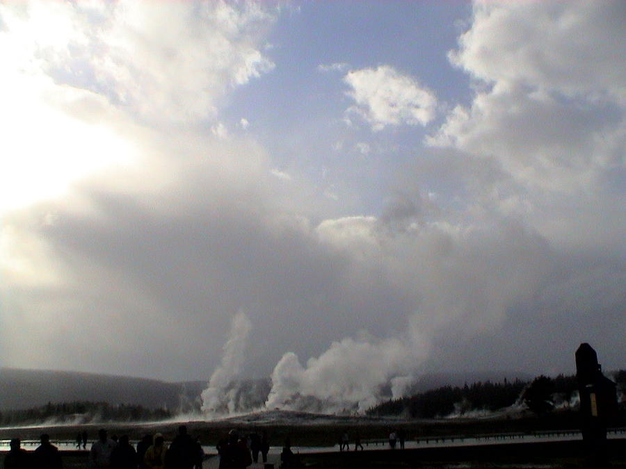 Old Faithful Geyser Yellow Stone National Park by John Shiron Old Faithful Geyser Yellow Stone National Park by John Shiron
