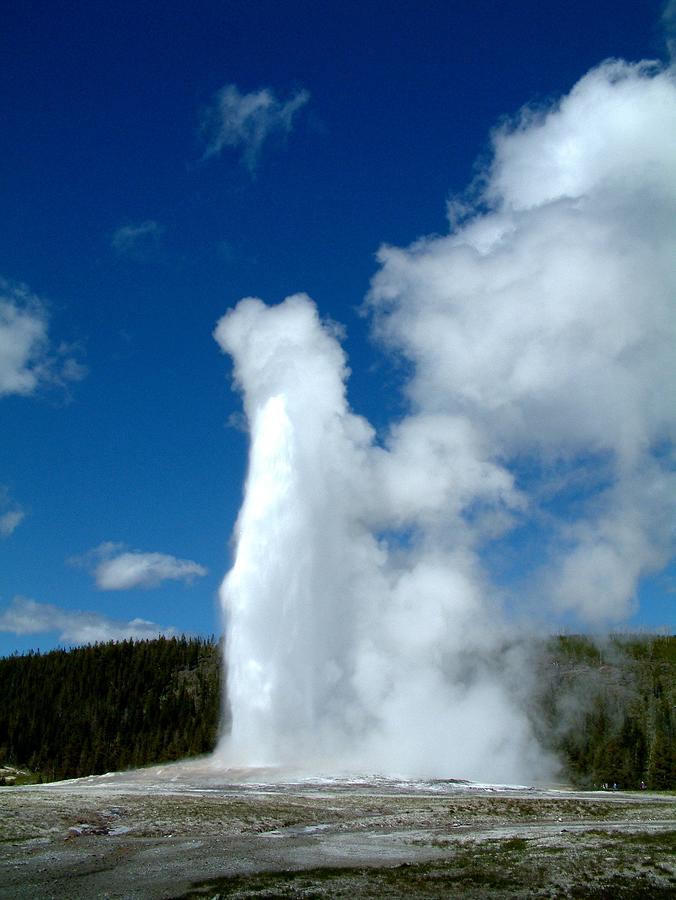 Old Faithful Yellowstone National Park Photograph by Dottie Gillespie ...