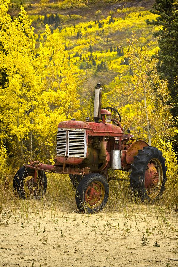 Old Farm Tractor Photograph by Richard Wear