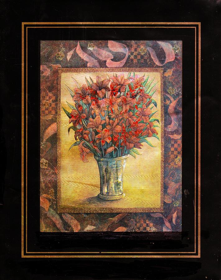 Vase Painting - Old Fashioned Bouquet by Anne-Elizabeth Whiteway