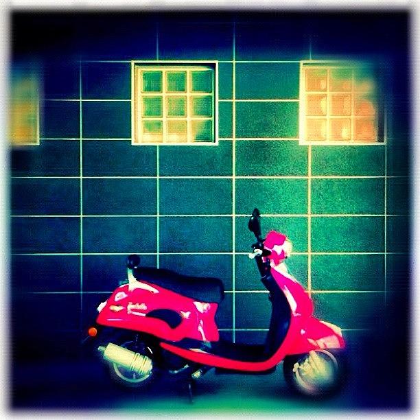 Rustic Photograph - #old #fav #favourite #kik #scooter by Luke Fuda