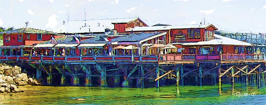 Old Fishermans Wharf I Monterey CA Digital Art by Jim Pavelle