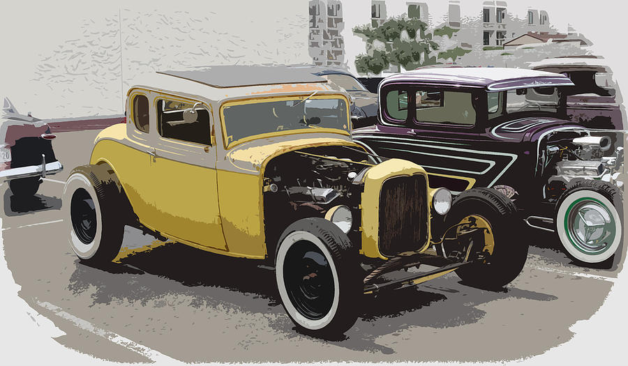 Car Photograph - Old Fords by Steve McKinzie
