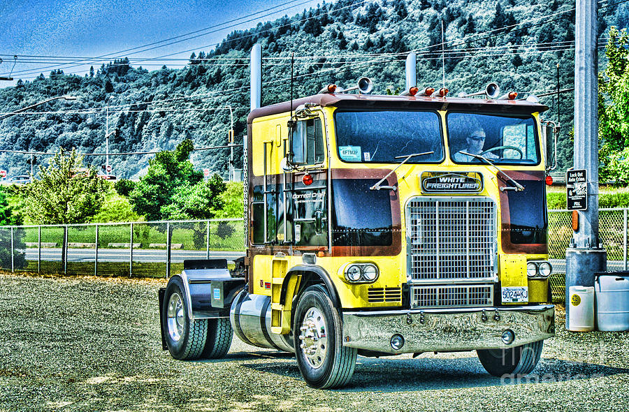 Old Freightliner Coe-hdr Photograph