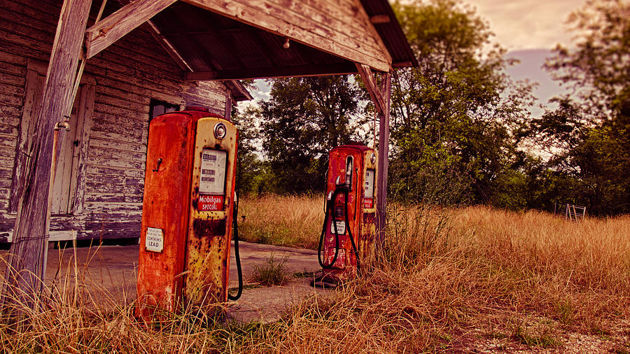 Old Gas Station 2 Photograph by Jon Herrera