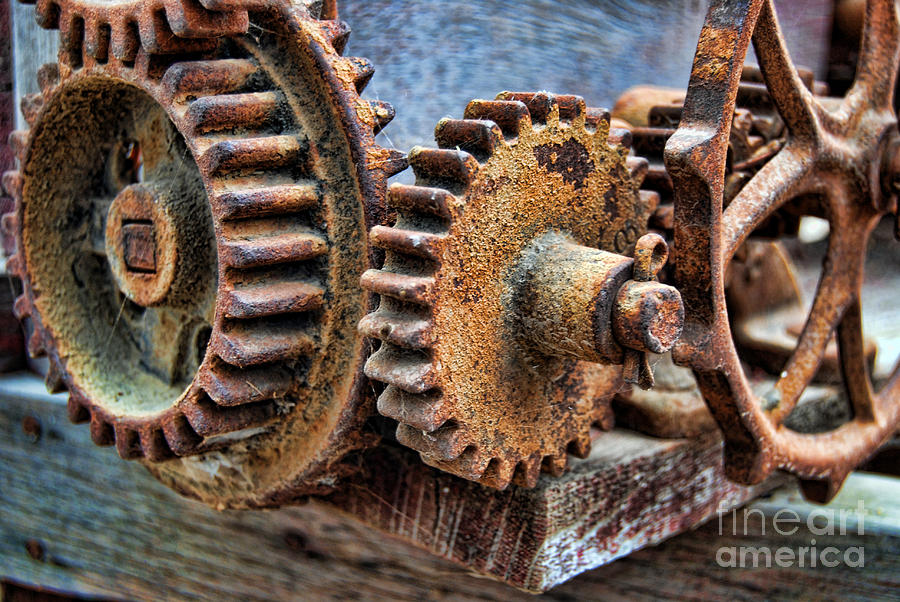 Old Gears Photograph by Norma Warden