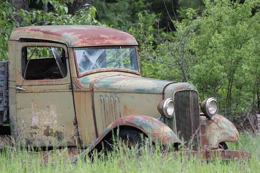 Abandoned Truck In Field Photograph by Athena Mckinzie
