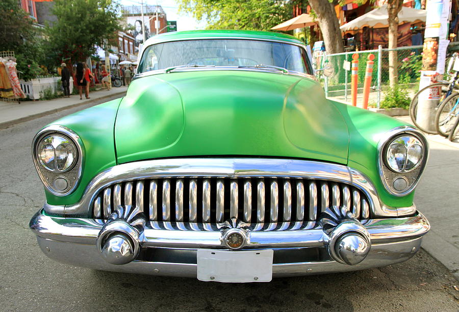 Old Green Buick Photograph