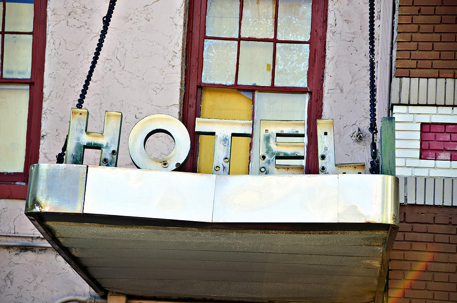 Old Hotel Sign Photograph by Ray Laskowitz
