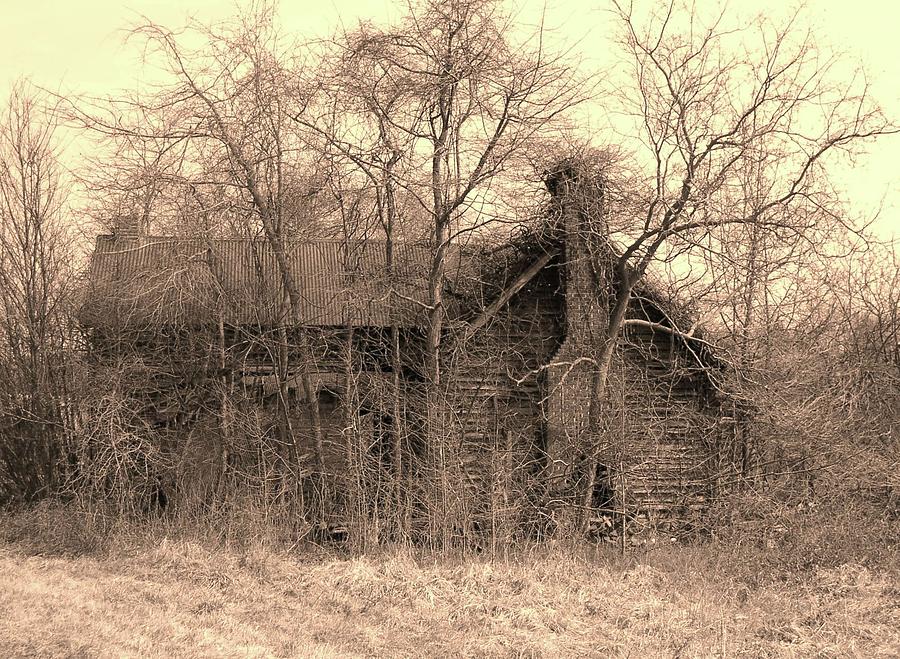 Old House in Sepia Photograph by La Dolce Vita