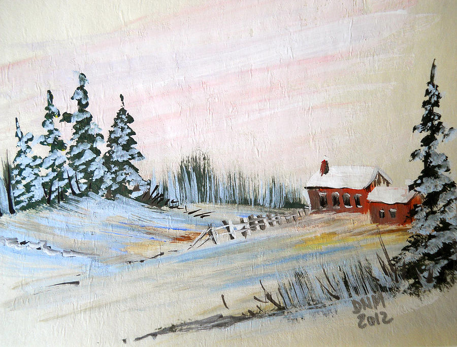 Old House on the Hill Painting by Dorothy Maier