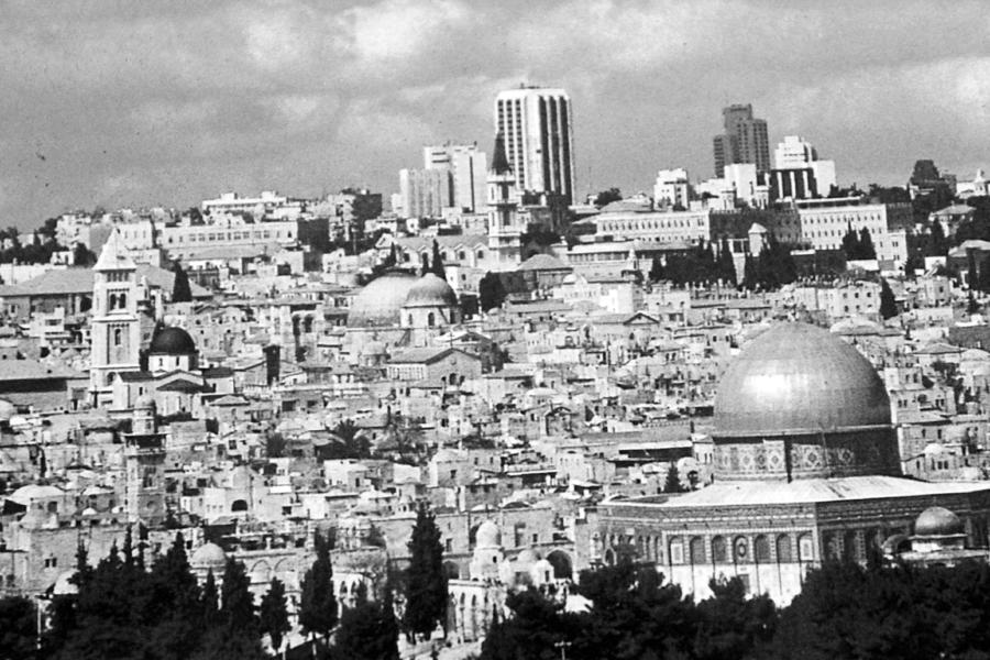 Old Jerusalem Black n White Photograph by Munir Alawi