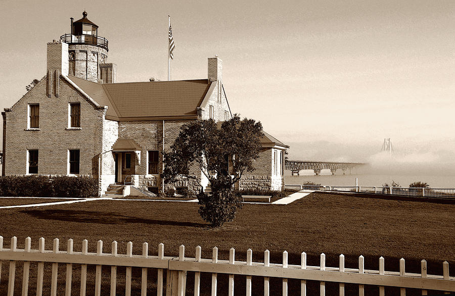 OLD MACKINAC POINT LIGHTHOUSE No. 1 Photograph by Janice Adomeit