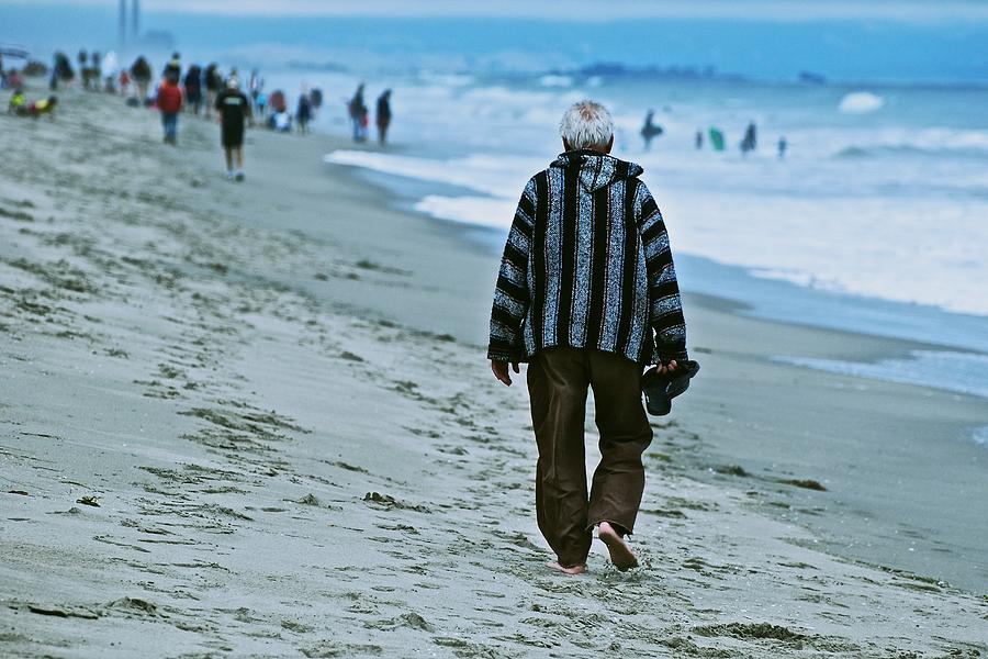 Beach Photograph - Old Man and the Beach by Eric Tressler