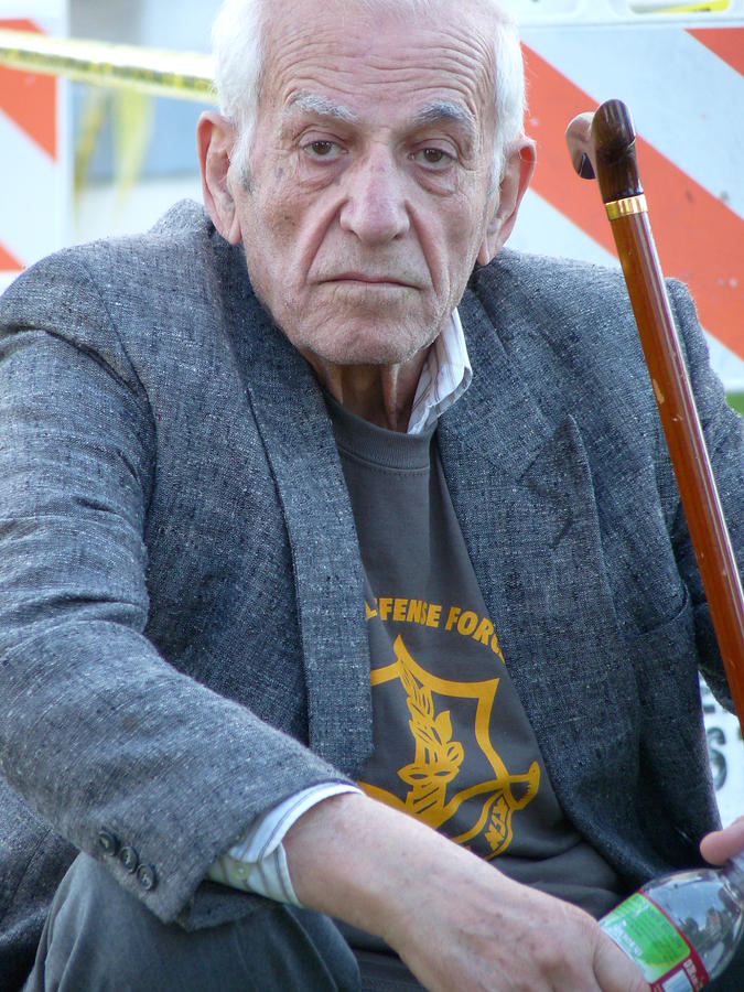 Old Man Portrait Photograph by Jeff Lowe