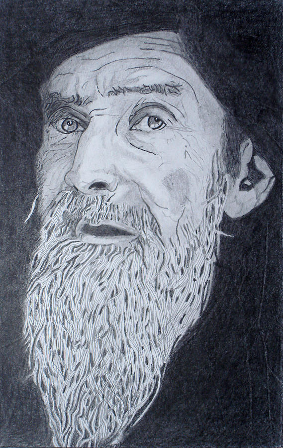 Old Man Drawing by Ron Verbeek - Fine Art America